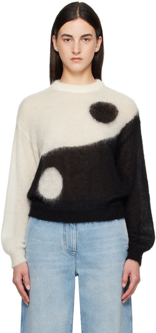 Moschino Black & White Iconic Archive Tao Sweater