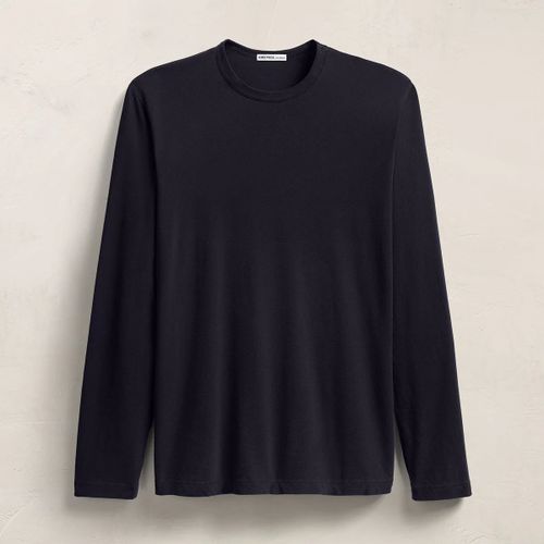 Longsleeve Crewneck T-Shirt — Navy