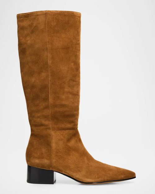 Adan 40MM Suede Knee-High Boots