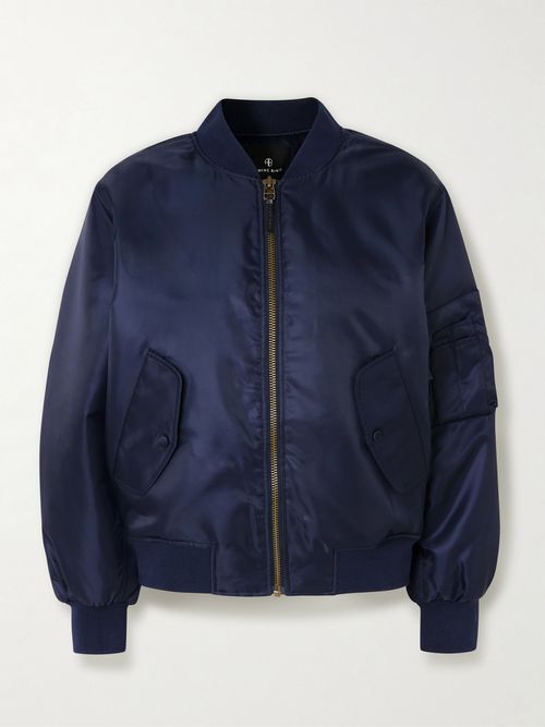 Leon Padded Shell Bomber Jacket - Blue
