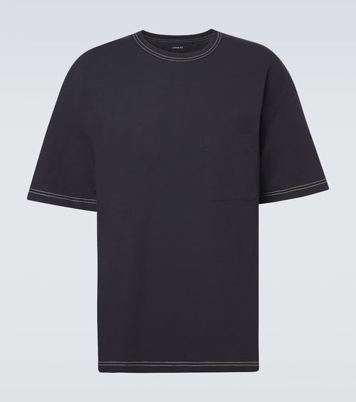 Cotton and linen T-shirt