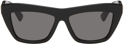 Bottega Veneta Black Cat-Eye Sunglasses