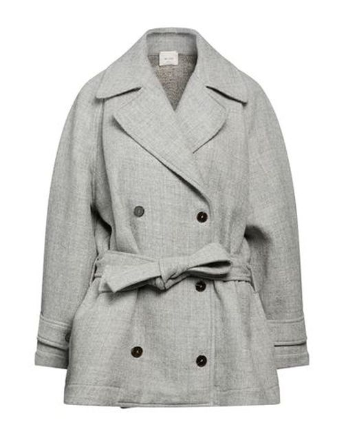 Crème Woman Coat Light grey Size 4 Virgin Wool, Polyamide