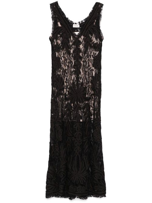 Lace maxi dress - Black