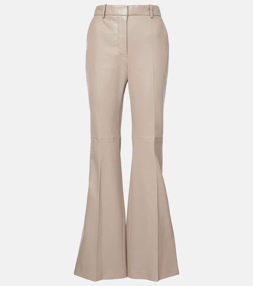 Tafira leather flared pants