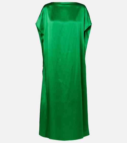 Silk satin midi dress