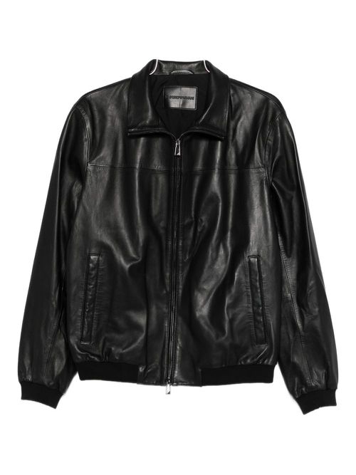 Leather Blouson Jacket