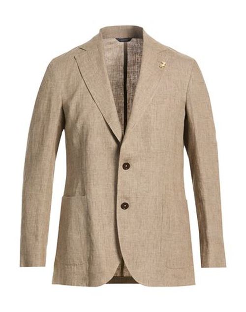 Man Blazer Sand Size 36 Linen