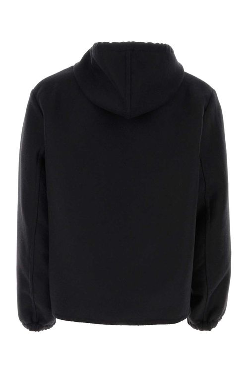 Black Wool Blend Sweatshirt