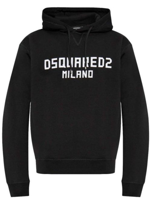 Dsquared2 Milano Logo Black Hoodie - Black