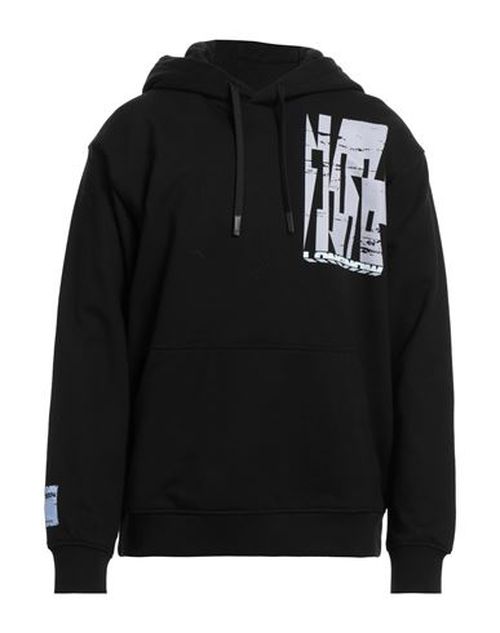 Man Sweatshirt Black Size XL Cotton, Polyester, Elastane