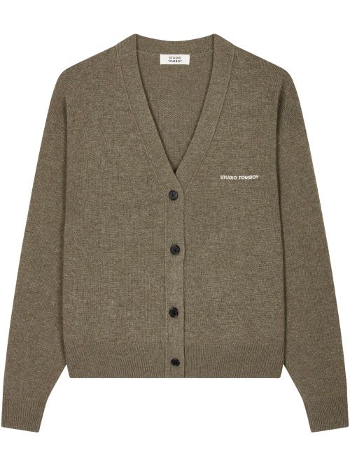 STUDIO TOMBOY V-neck cardigan - Green