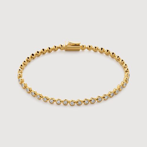 Gold Lab Grown Diamond Essential Tennis Bracelet Lab Grown Diamond