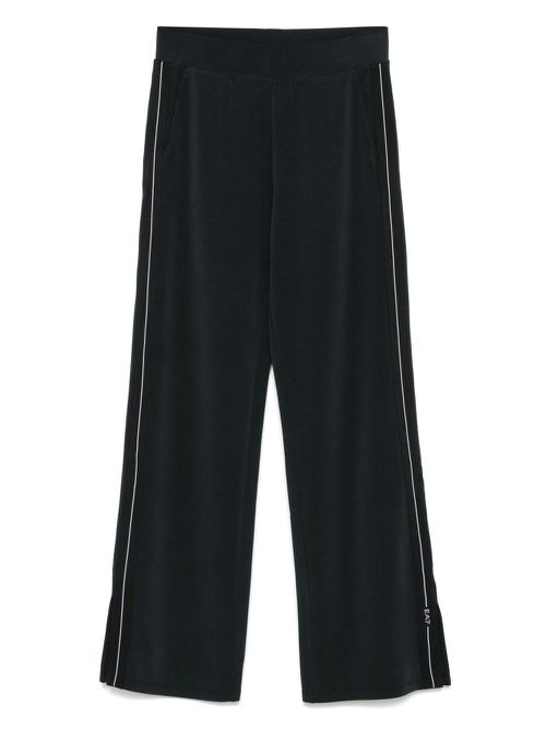 Ea7 Emporio Armani logo-print track pants - Black