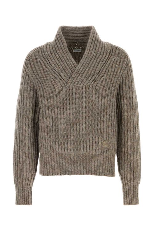 Ribbed Wool Sweater — Beige
