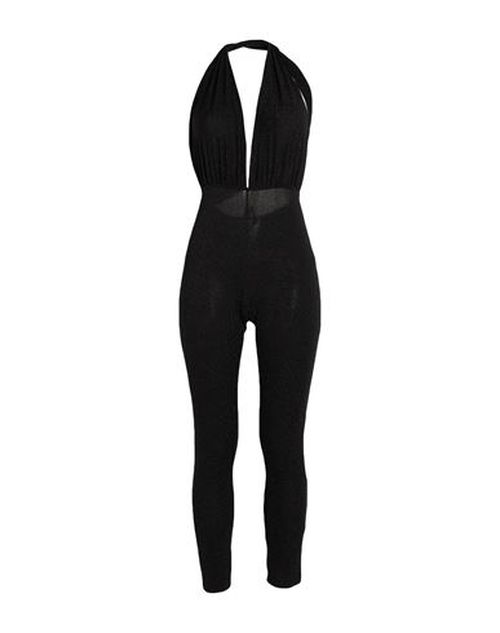 Woman Jumpsuit Black Size M Viscose, Polyester, Polyamide, Elastane