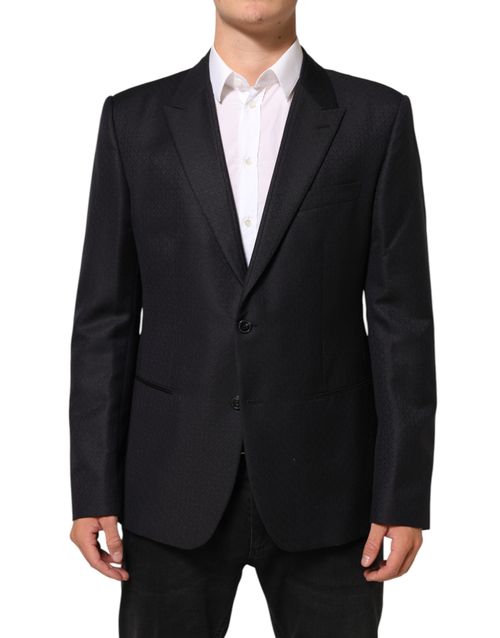Wool Blazer — Black