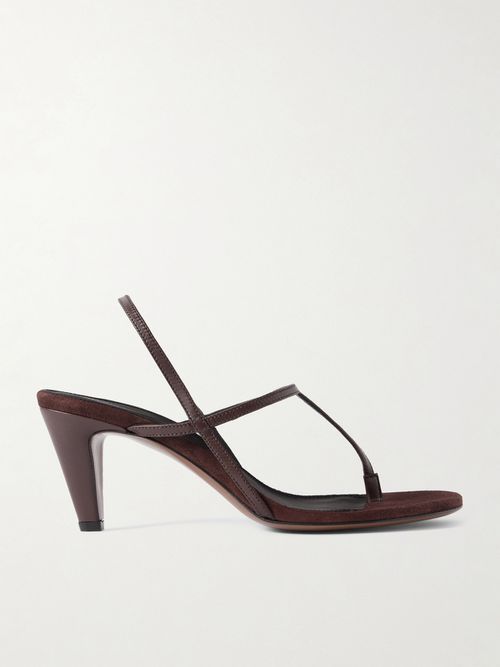 Arneb Leather Slingback Sandals - Brown