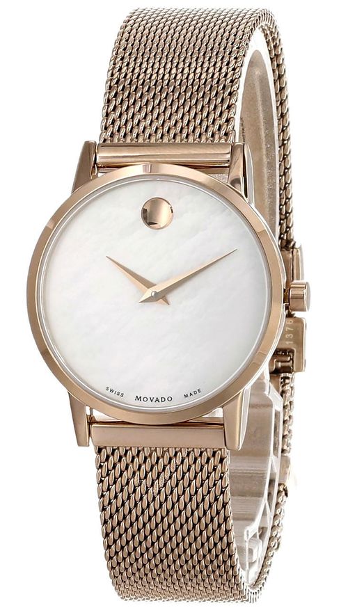 MOVADO Museum Classic 28.4MM QTZ White MOP Dial Women's Watch 0607352