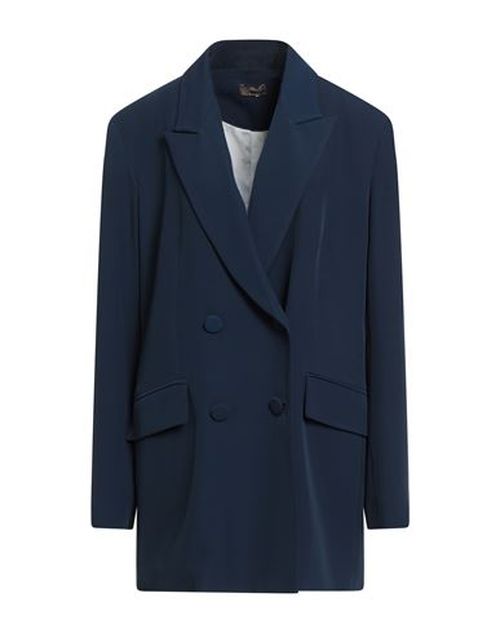 Olla Parég Woman Blazer Midnight blue Size 10 Polyester, Elastane