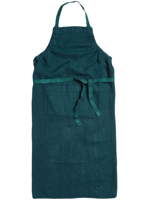 Linen kitchen apron - Green