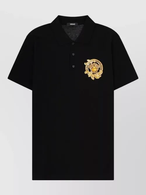 Versace - polo collar short sleeve mens top