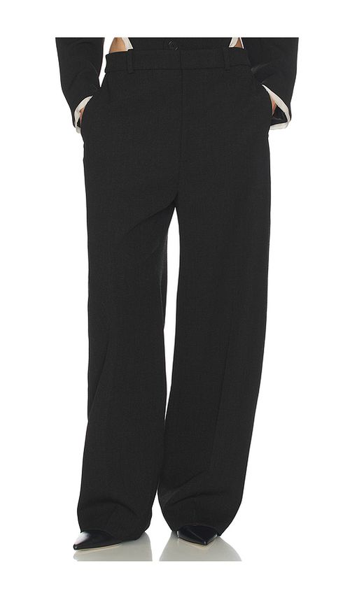 Helsa Straight Trouser in Charcoal. L also in M