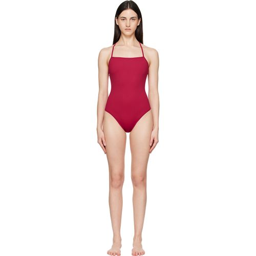 Red Itak LDS Criss-Crossing Straps Swimsuit