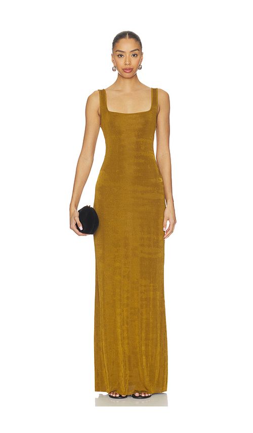 SEROYA Luna Dress in Olive. L. Also in M, S, XL