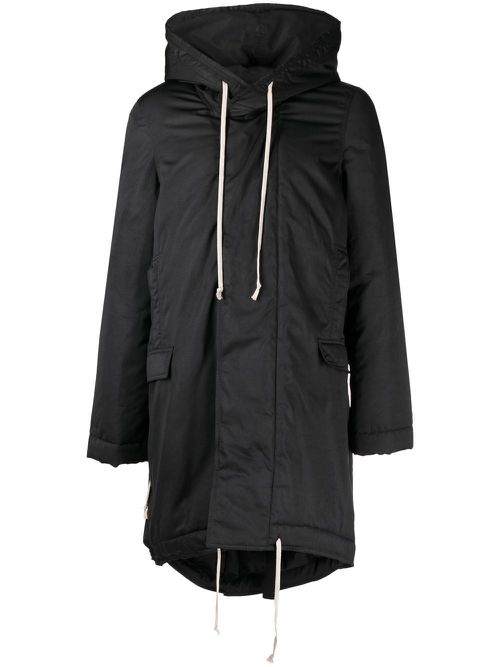 Zip-up padded parka - Black