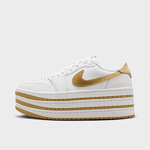 Women's Air 1 Low Triple Stack SE Casual Shoes in White/Metallic Gold/White