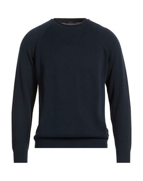 Man Sweater Midnight blue Size L Cotton