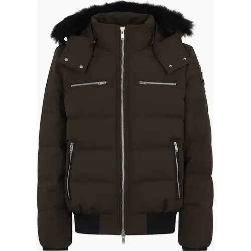 Moose Knuckles Men's Cloud Neoshear Bomber Brown - : 42/Regular