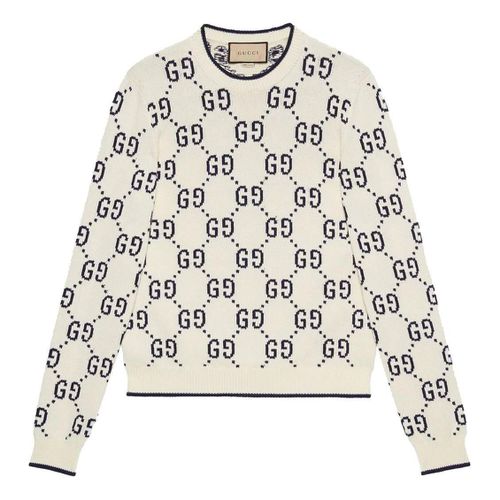 GG Cotton Knit Sweater 'Ivory Cotton'
