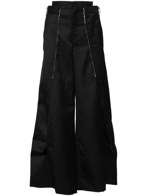 Straight-leg trousers - Black