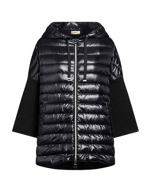 Woman Puffer Black Size 10 Cotton, Polyamide, Polyester