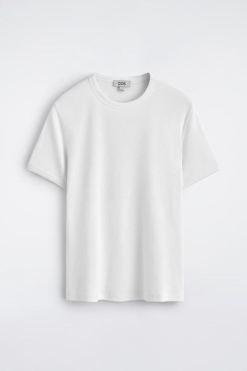 Slim Ribbed Cotton T-Shirt