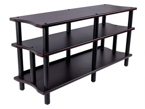 Monolith by Heavy Duty Double-Wide XL 3-Tier AV Stand, 60" Wide, Espresso