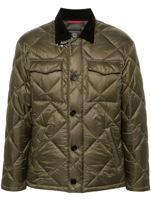 Quilted shirt jacket - Green