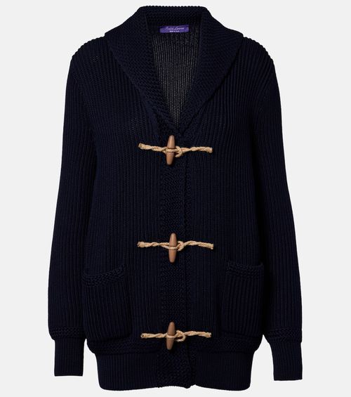 Cotton and silk cardigan