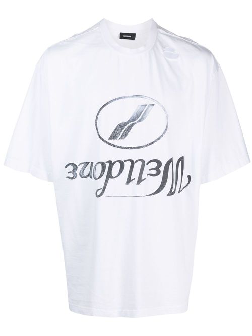 Logo-print cotton T-shirt - White