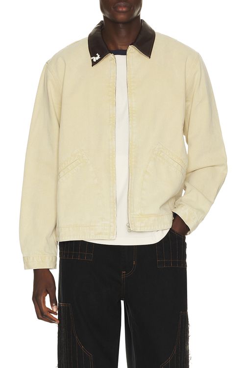Carne Bollente Moto Rabbit Rides Again Jacket in Off-Brown - Brown. L also in M, XL/1X