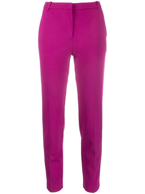 Mid-rise tailored trousers - Purple