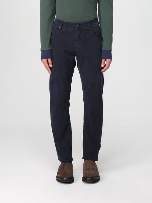 Pants Men color Blue