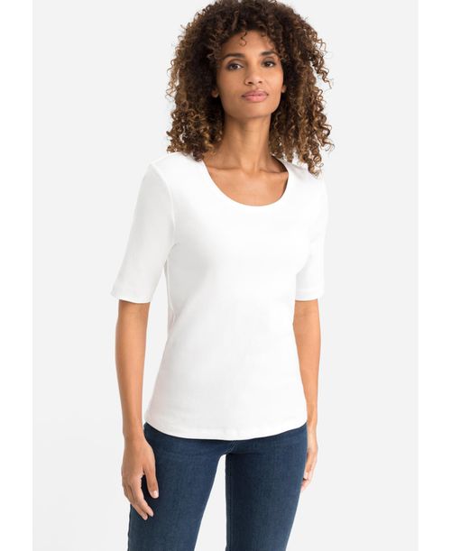 Women's Solid Short Sleeve T-Shirt - White