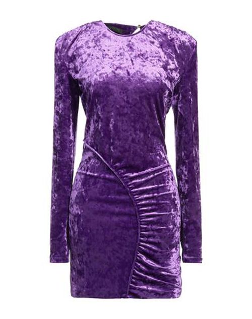 Woman Mini dress Purple Size 2 Polyester, Elastane