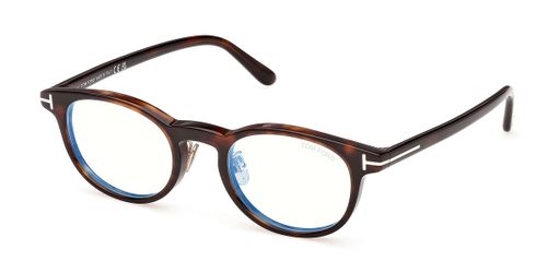 Tom Ford FT6112-D-B Asian Fit 052 Blue-Light Block Men's Eyeglasses Tortoiseshell 49 - Blue Light Block Available