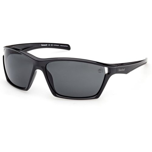 Timberland Hombre Timberland TB00055 01D Gafas de sol Inyectado Negro Fumar Cuadrada Polarizado
