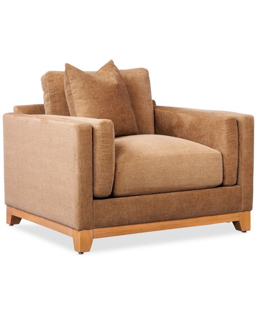 Estlin Fabric Arm Chair, Created for CafÃ© Au Lait