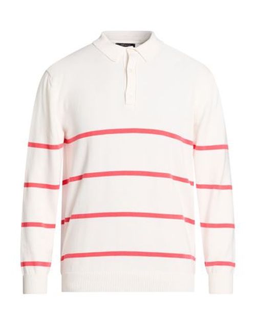 Man Sweater White Size 42 Cotton
